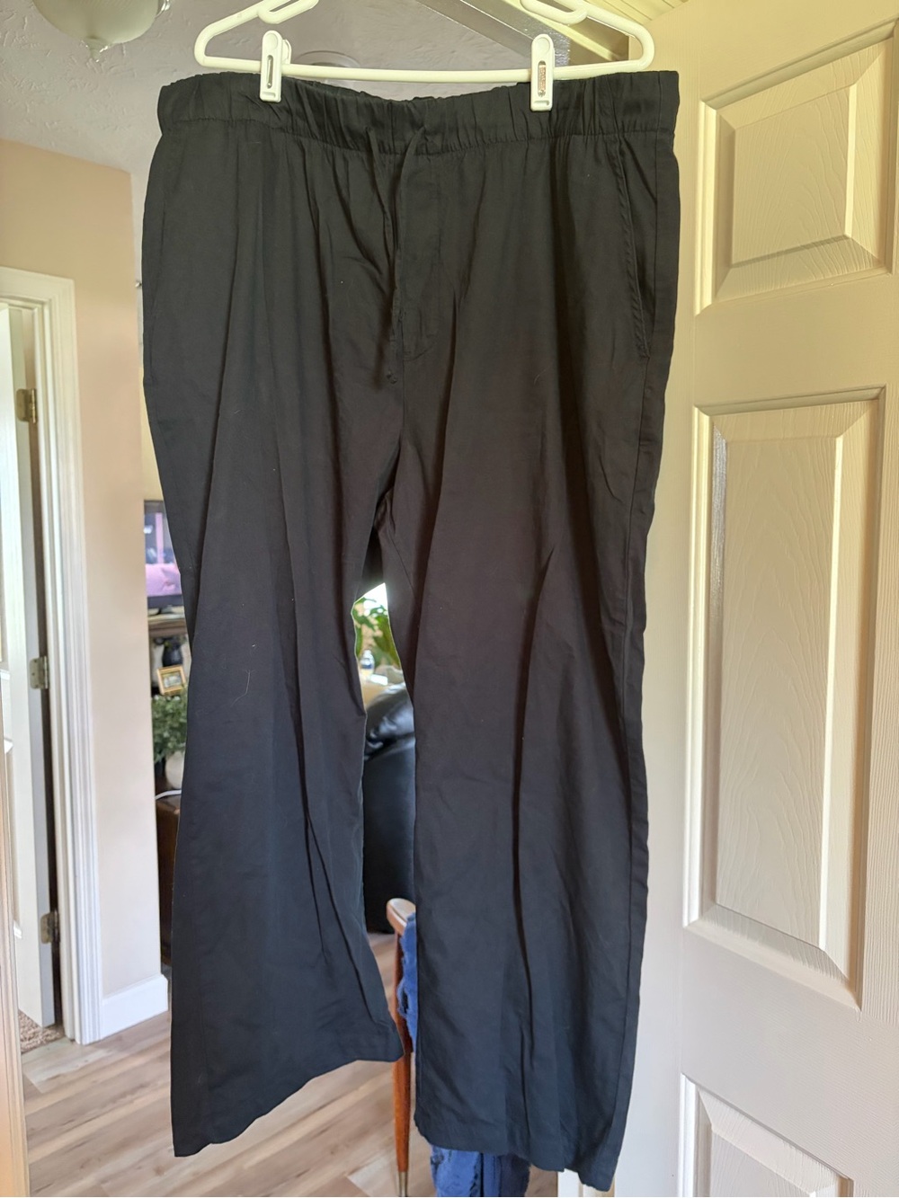 Women’s Black Drawstring Casual Pants GAP